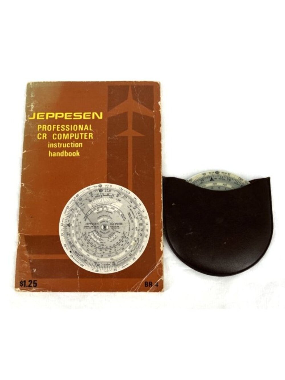 Jeppesen CR-5 E6B Flight Computer Circular Slide Rule Aviation 1955